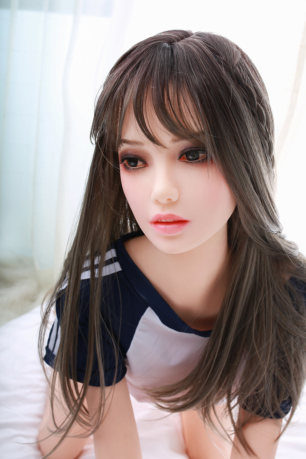 Premium Silicone Love Doll 2025 | Realistic Companion with Natural Skin, Black Eyes & Permanent Makeup - Jooytoy