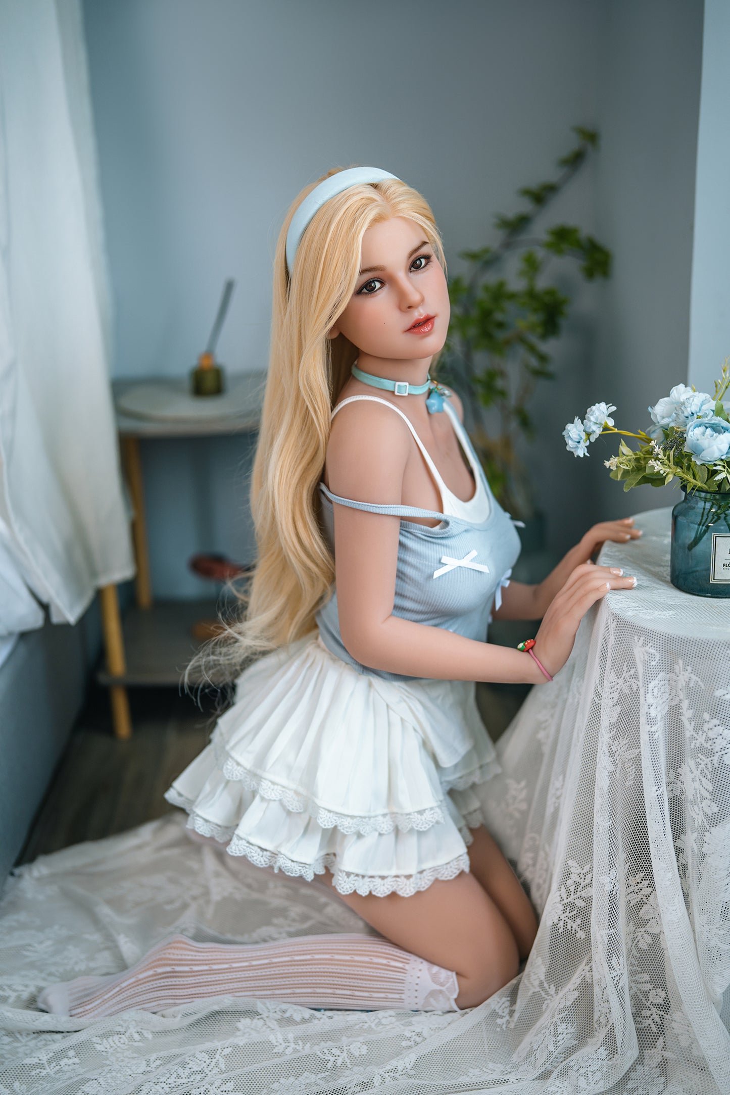 148cm Blonde TPE Silicone Realistic Doll Lifelike Human Model - Jooytoy
