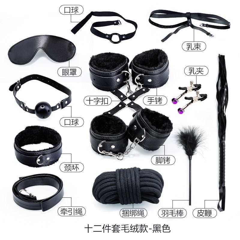 SM Bundled Flirting Bondage Set – 18-Piece Alternative Adult Sex Toys Kit - Jooytoy