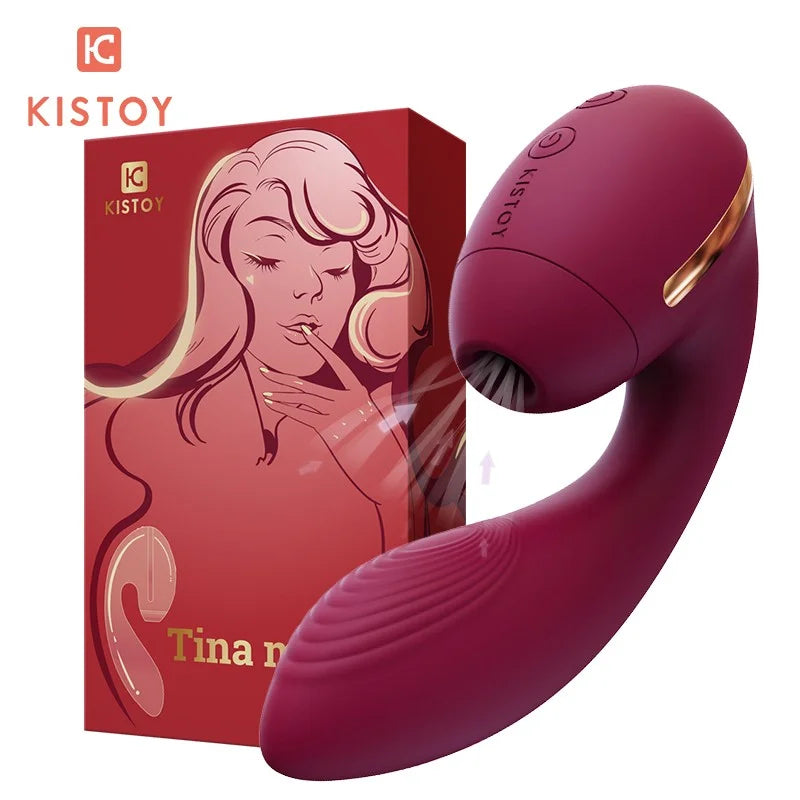 Tina Mini Suction Vibrating Massager – Discreet Female Pleasure Toy - Jooytoy