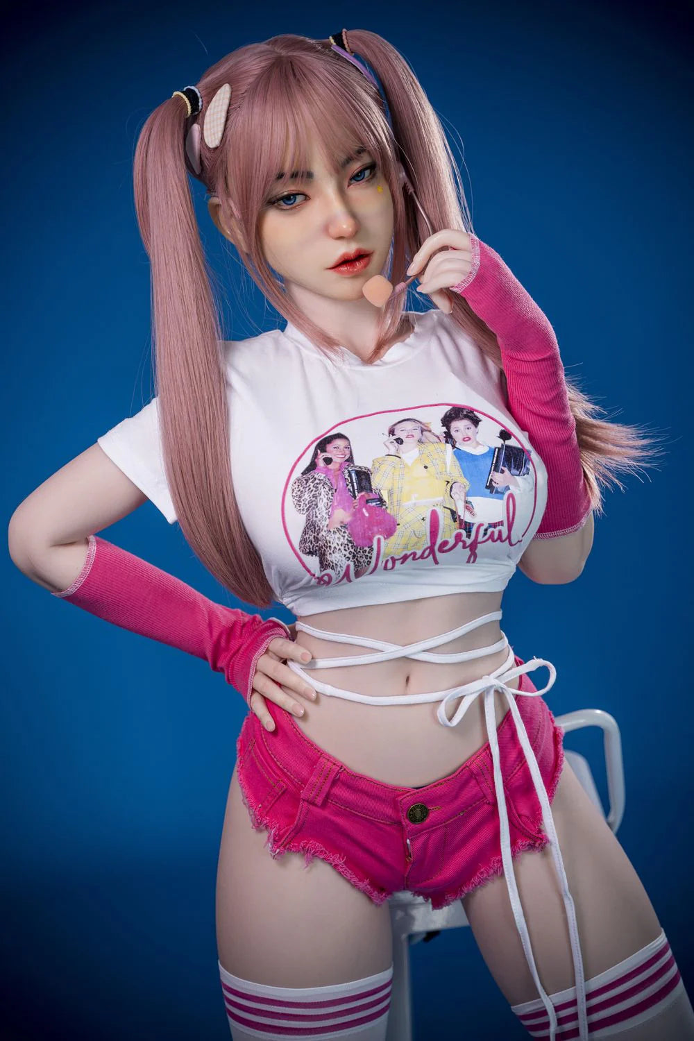 164cm Harley Quinn Cosplay Full Silicone Doll Lifelike Human Model Maggie - Jooytoy