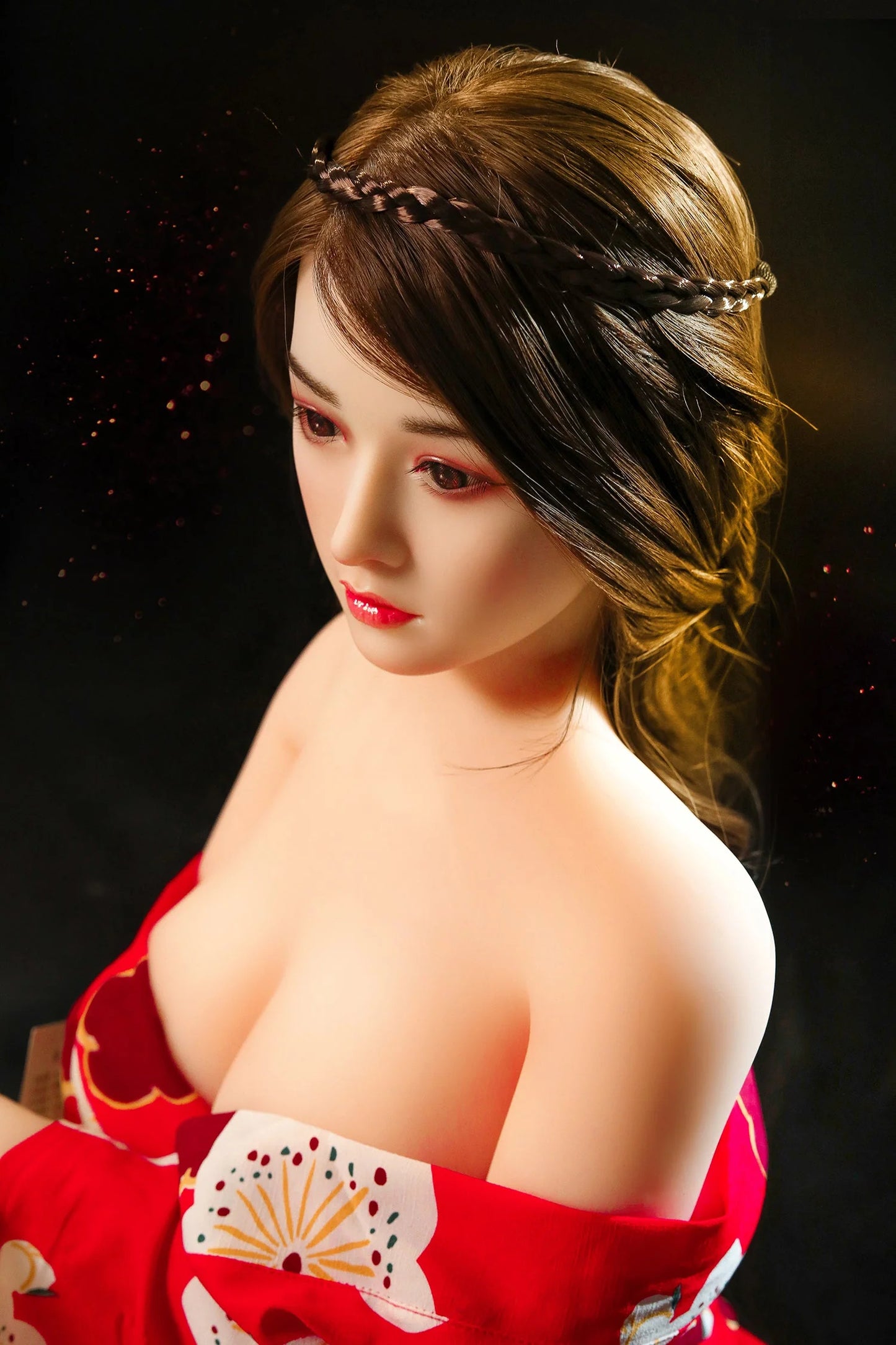 165cm Silicone Head Beautiful Asian Cosplay Sex Doll Amida