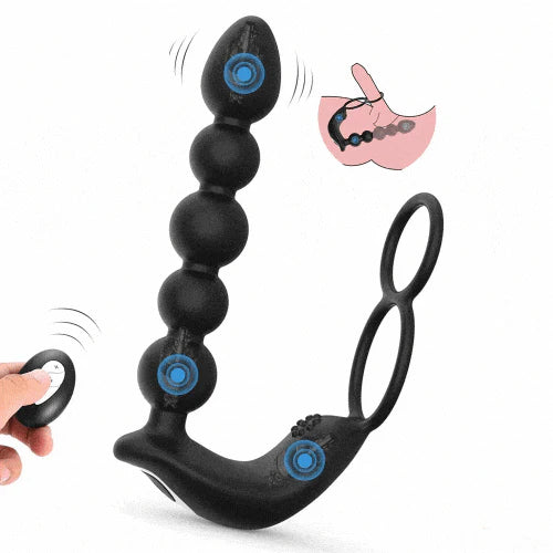 Remote Control Anal Beads Prostate Massager for Men | Vibrating Male Sex Toy - Jooytoy