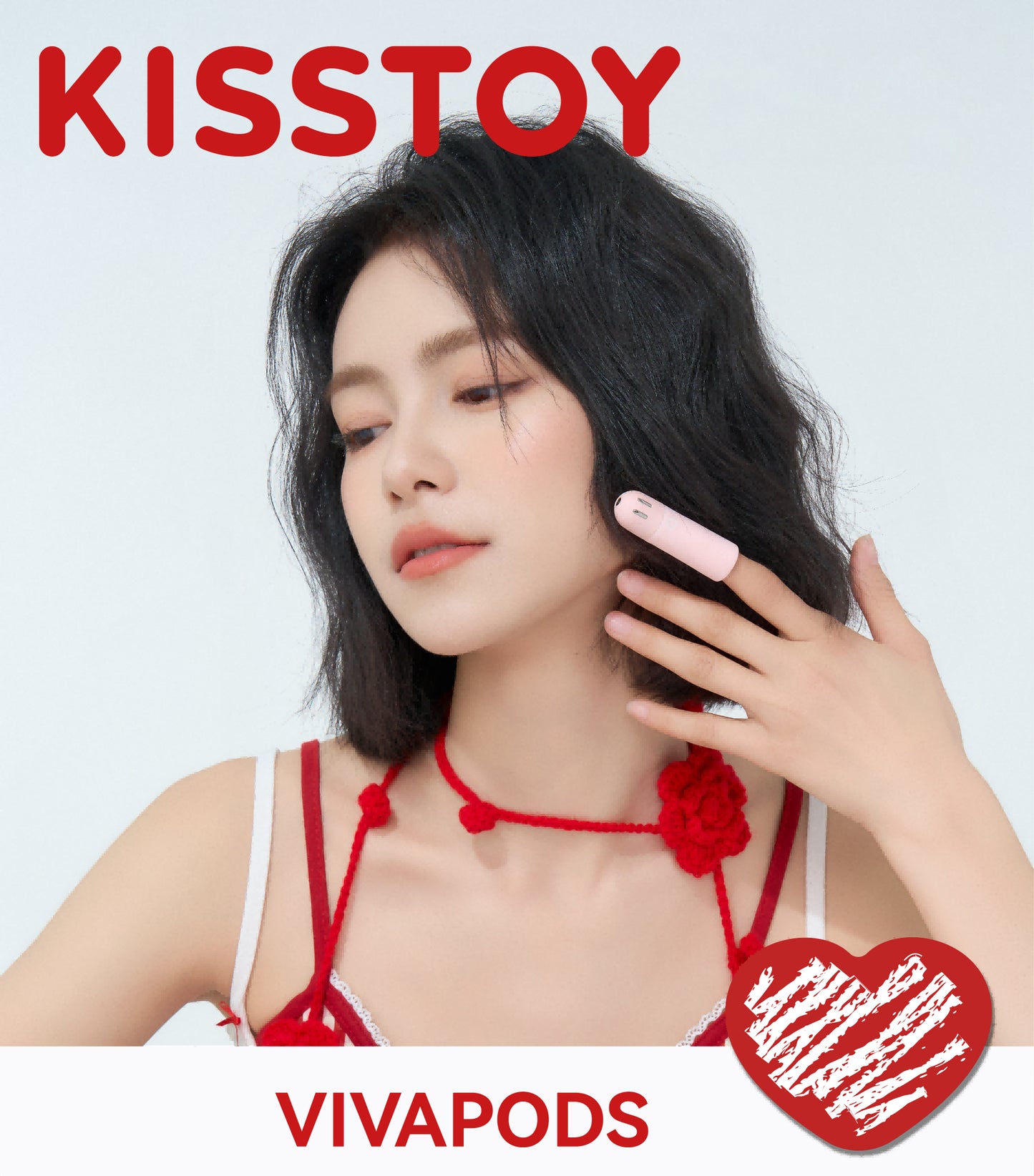 KISSTOY Electric Shock Vibrator | Finger Clitoral Massager with Electro Stimulation for Women