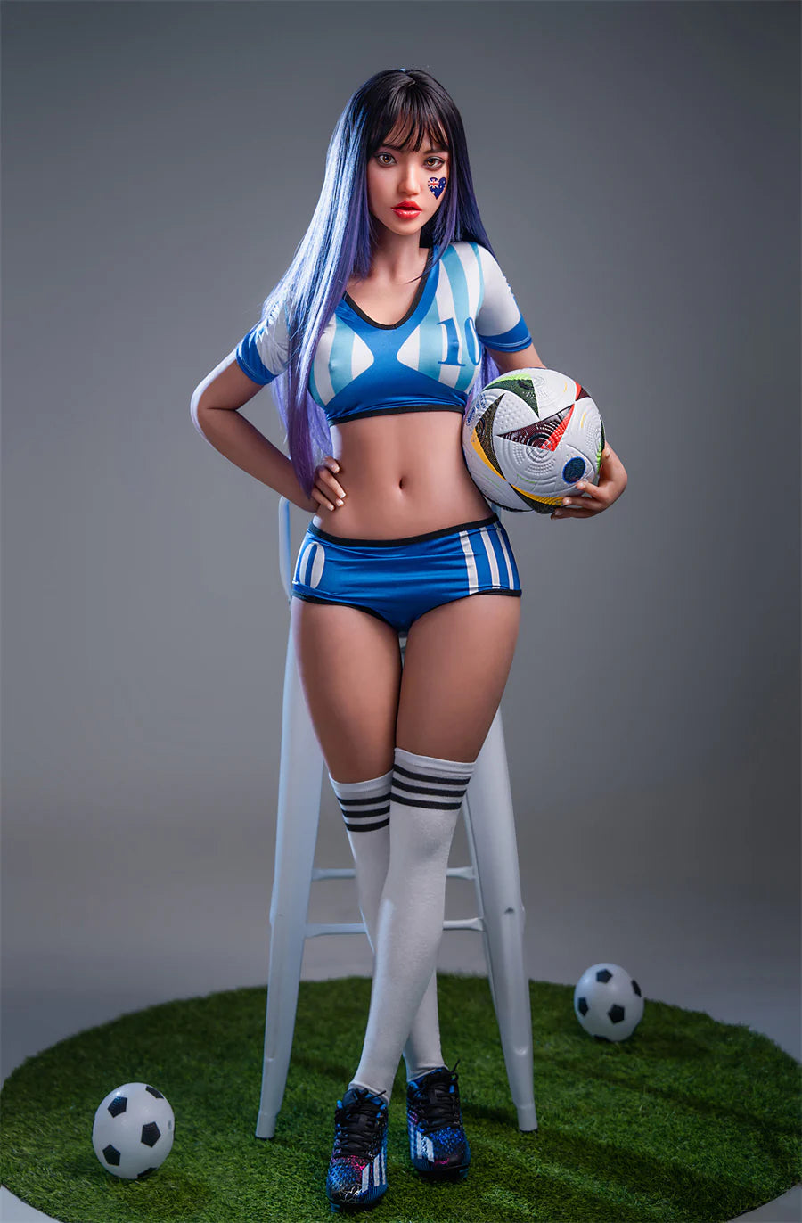 152cm Silicone Realistic Cheerleader Sex Doll with Big Breasts – Fern - Jooytoy