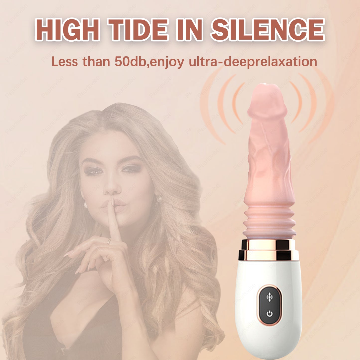 Automatic Thrusting Heating Female Masturbator with Realistic Dildo | Electric Sex Toy - Jooytoy