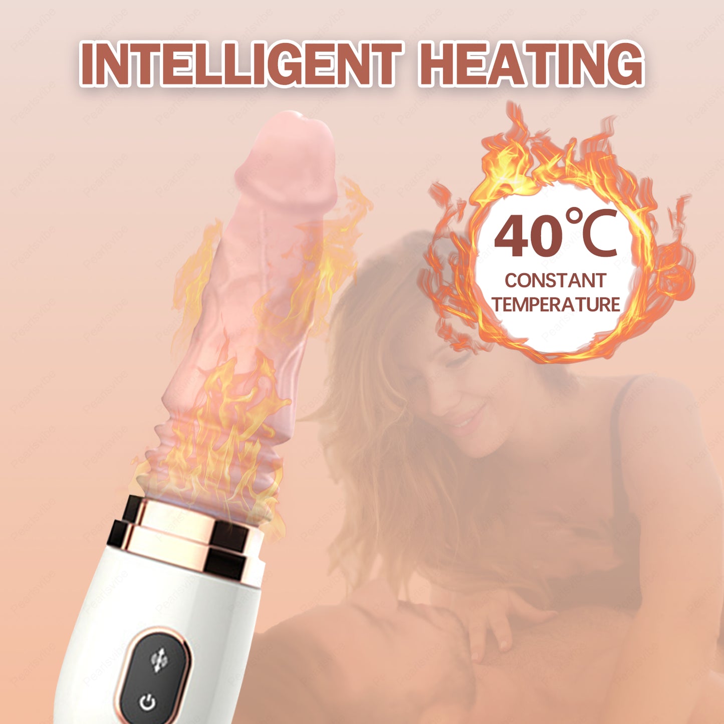 Automatic Thrusting Heating Female Masturbator with Realistic Dildo | Electric Sex Toy - Jooytoy