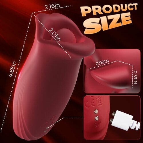 Licking Vibrator for Women – Multi-Frequency Tongue Stimulator with Vibration & Oral Pleasure - Jooytoy