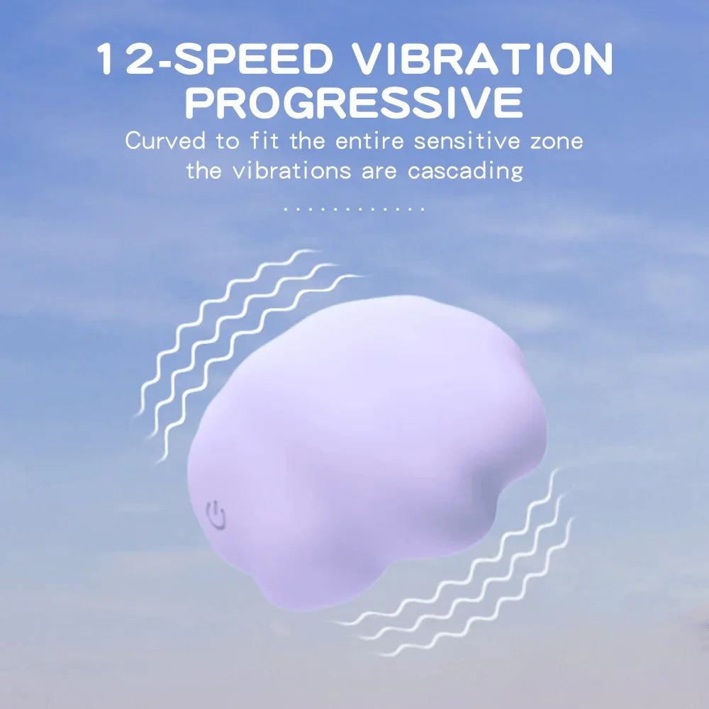 Mushroom Sucking Vibrator Clitoral Stimulator with 12 Vibration Modes for Women Pleasure - Jooytoy