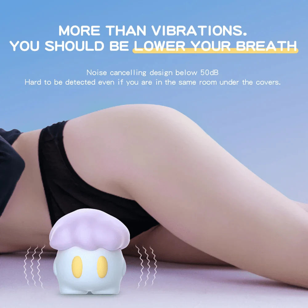Mushroom Sucking Vibrator Clitoral Stimulator with 12 Vibration Modes for Women Pleasure - Jooytoy
