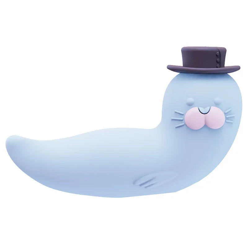 Cute Seal Suction Vibrator Egg for Women Multi Frequency Vibrating Bullet Toy - Jooytoy