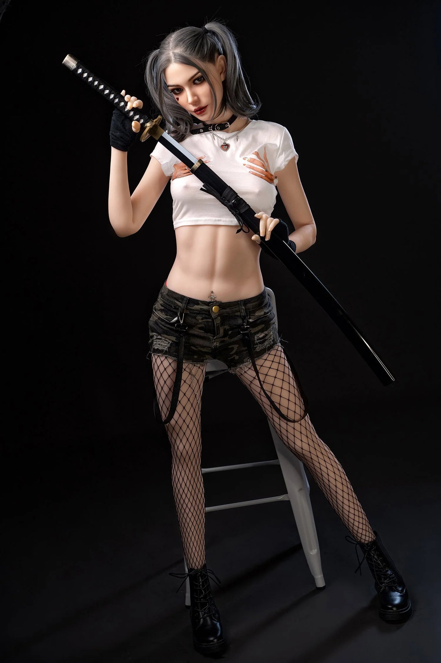 173cm Harley Quinn Cosplay TPE Silicone Doll Lifelike Human Model Delia - Jooytoy