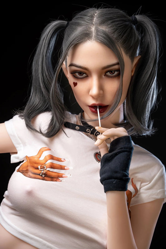 173cm Harley Quinn Cosplay TPE Silicone Doll Lifelike Human Model Delia