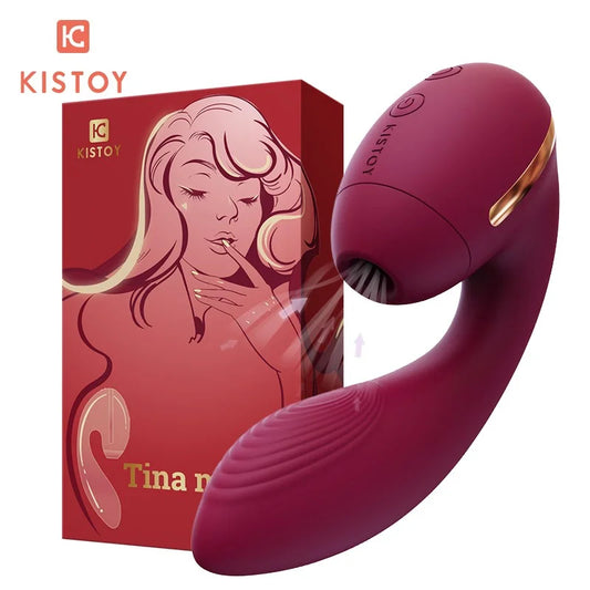Tina Mini Suction Vibrating Massager – Discreet Female Pleasure Toy - Jooytoy