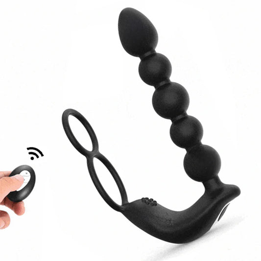 Remote Control Anal Beads Prostate Massager for Men | Vibrating Male Sex Toy - Jooytoy