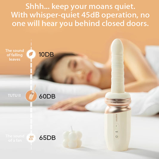 App Controlled Vibrator for Women Automatic Thrusting Dildo with Interactive Features - Jooytoy