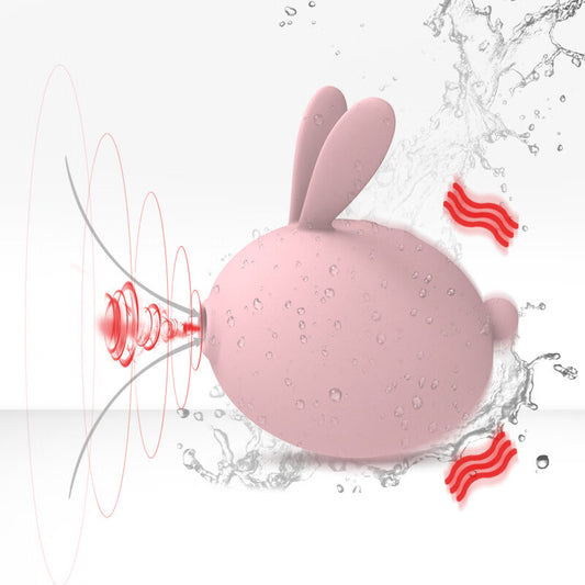 Cute Bunny Licking Vibrator with Suction and Tongue Stimulator for Women - Jooytoy