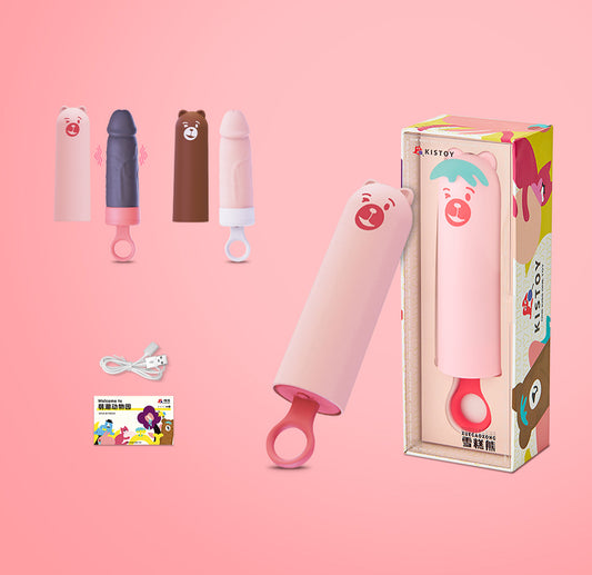 Ice Cream Bear Heating Vibrating Massager Clitoral Stimulator for Women - Jooytoy