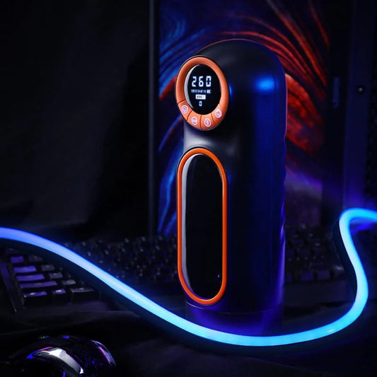 Automatic Suction Thrusting Male Masturbator with LCD Display - Jooytoy