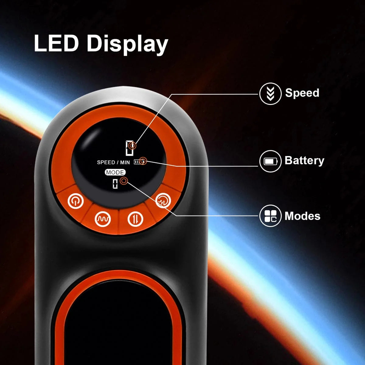 Automatic Suction Thrusting Male Masturbator with LCD Display - Jooytoy