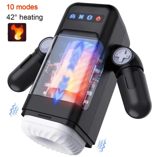 Game Cup Telescopic Vibrating Heating Masturbator for Men | Realistic Automatic Male Sex Toy - Jooytoy