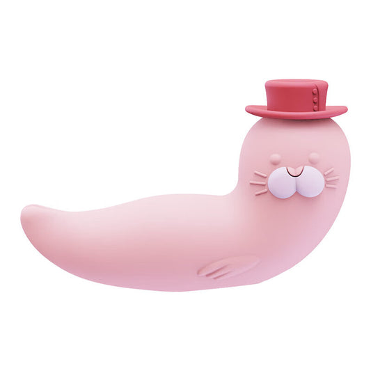 Cute Seal Suction Vibrator Egg for Women Multi Frequency Vibrating Bullet Toy - Jooytoy