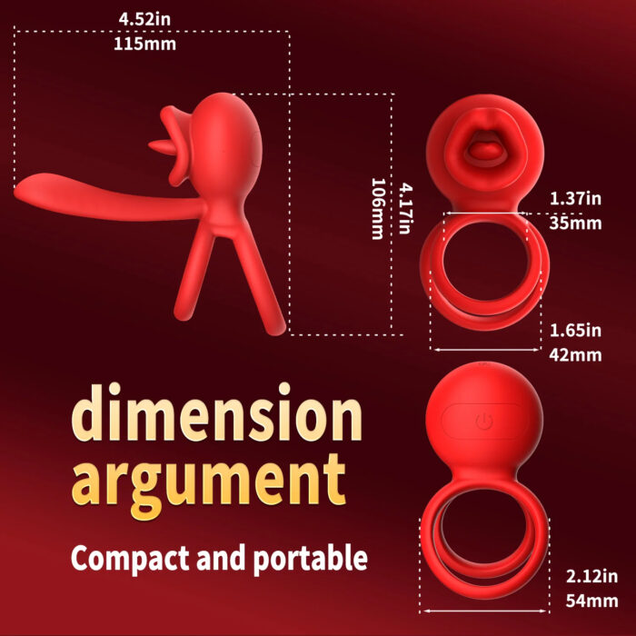 Dragon Tongue 2-in-1 Cock Ring - Image 4