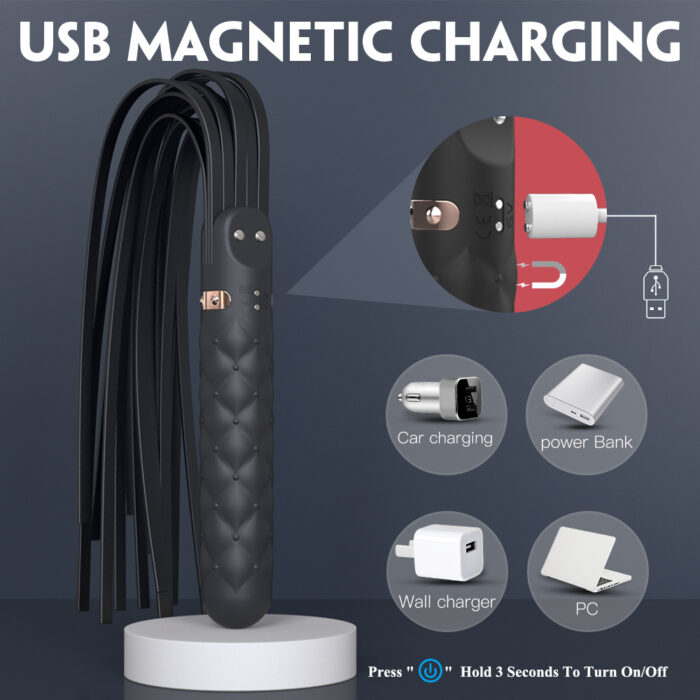SM USB Rechargeable Vibration Whip - Image 5