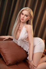168cm Full Silicone Doll with Blue Eyes and Jelly Breasts
