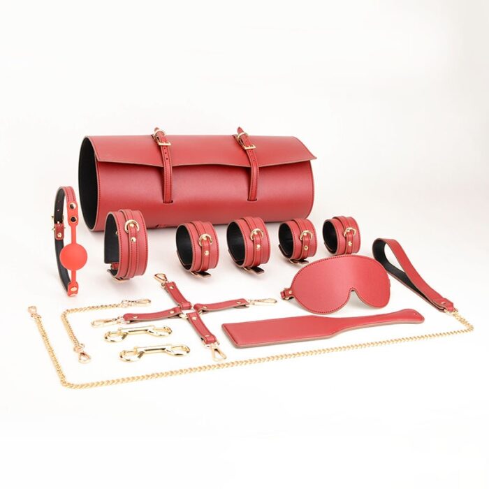 Leather Handcuffs Bondage Set - Image 2