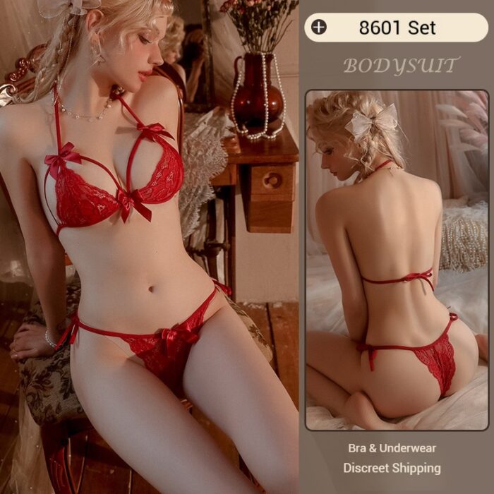 Sexy Lace 3-Piece Lingerie Set - Image 6